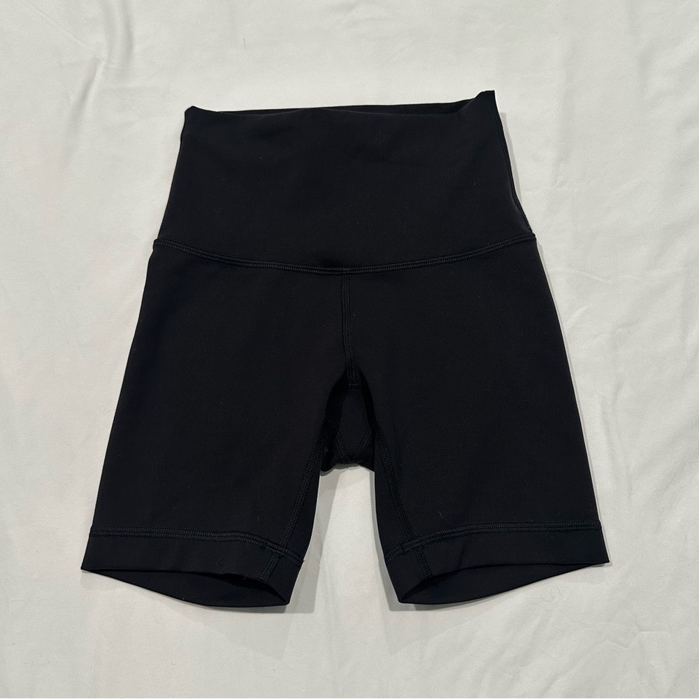 Lululemon wunder train biker shorts size 2